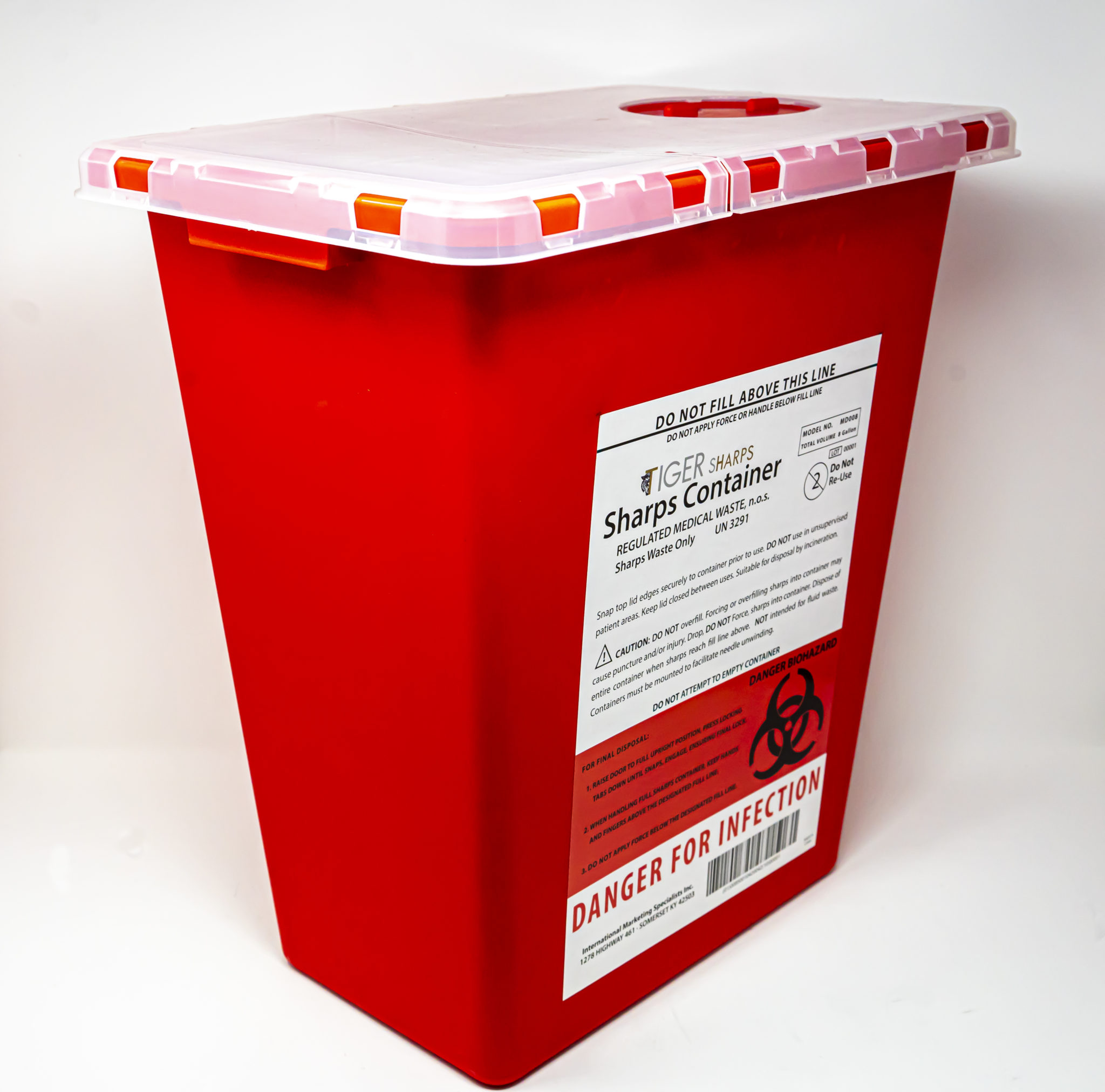 Tiger Sharps 8 Gallon Container Tiger Made